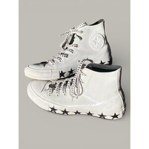 ✨RARE FIND Converse Miley Cyrus x Chuck Taylor White High Tops Women's Size 8